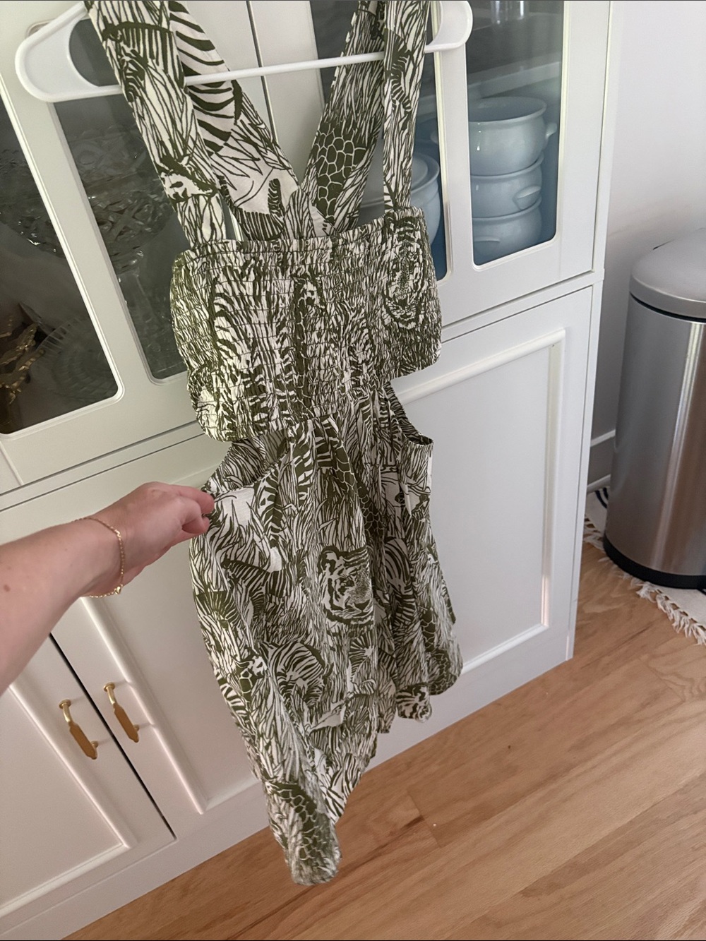 by Anthropologie cut out dress, M